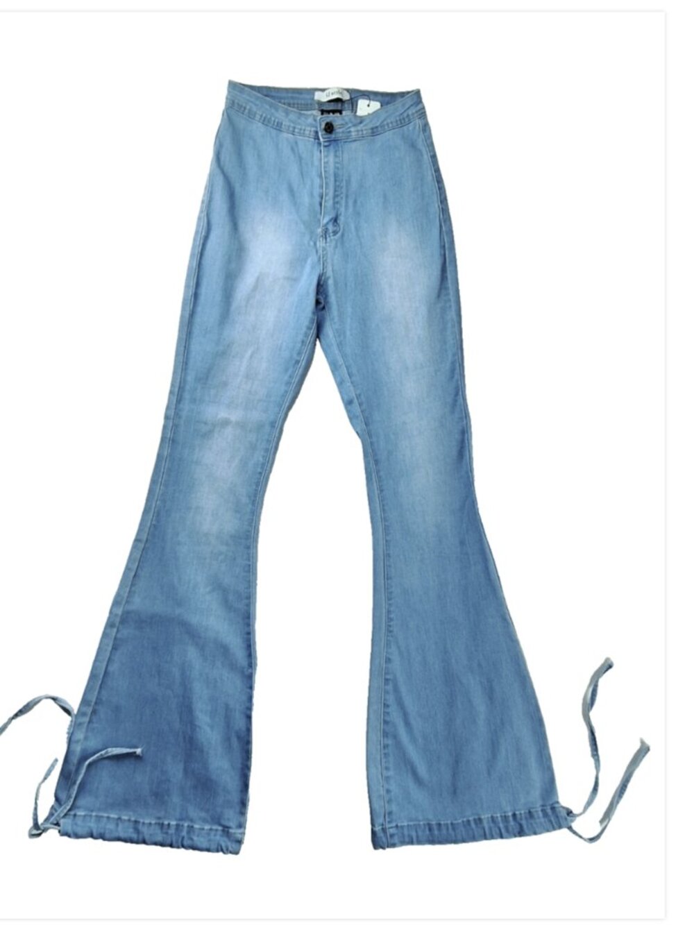 JC & JQ women's belle bottom denim jeans size XL